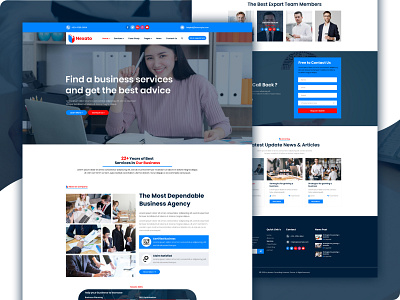Nexato Web Template app design illustration ui ux web website