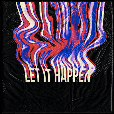 let it happen cover cover artwork cover design design glitch grain graphic design illustration logo shapes simple tame impala typography