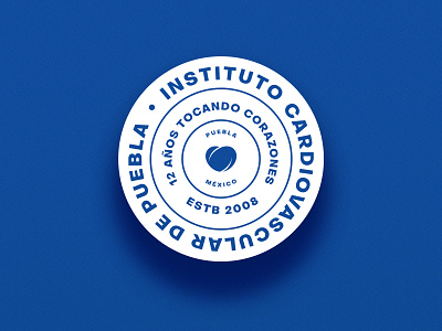 ICVP Badge brand branding cardio cardiology design health healthy heart heartbeat heartrate logo logo design mark mexico