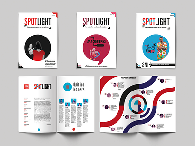 Spotlight Magazine cover design graphic design layout magazine