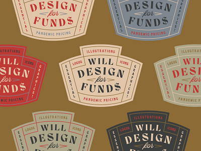 Will Design for Funds badge badge logo badges branding crest design flat geometric icon illustration logo type type art typedesign typogaphy typography vector vintage