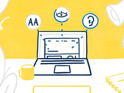 Accessibility - Cover blog post accessibility art blog blog design blog post brand illustration branding cover design draw graphic design illustration sketch