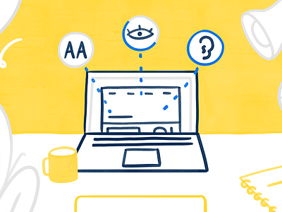 Accessibility - Cover blog post accessibility art blog blog design blog post brand illustration branding cover design draw graphic design illustration sketch