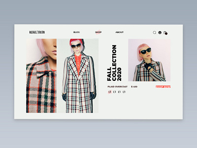 Landing Page Dribbble dailyui ecommerce fashion landingpage ui ux webdesign