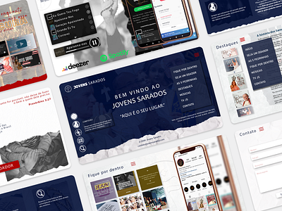 Jovens Sarados | Redesign Concept church concept design desktop interface jovens sarados redesign site ui ux web