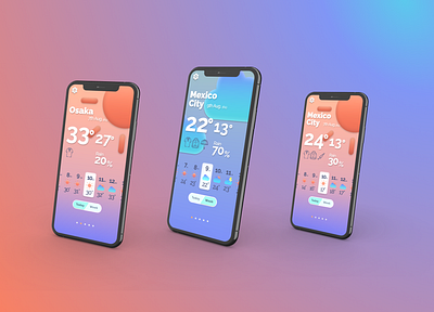 Weather App app design figma ui vector weather weather app