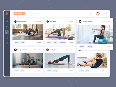 Workout Dashboard adobexd dailyui dailyuidesign dashboad dashboard design design sports ui ui ux uichallenge ux uxdesign website workout