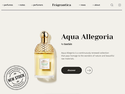 Fragrantica + Figma Smart Animate animation branding design figma figma design figma tutorial figmotion interaction interactive parfume serif slider ui