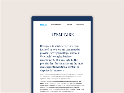 D'empaire website typographic typographic web web web design web page whitespace