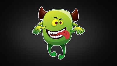 Green Candy Slime Bubba Gum Waaaaahhhhhh cartoon illustration cartoon monster design green logo illustration monster stellar interactive vector