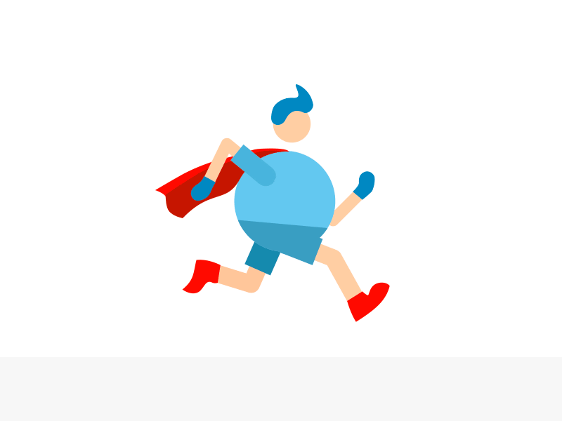 Path Animation - Motion Beast Homework 21 2d animation after affects cape character animation gif loop animation mograph motion beast motion design motion design school motion graphics path runcycle running cycle superhero