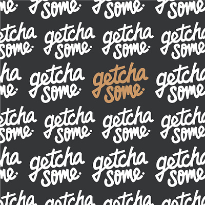 Getcha Some BBQ & Catering Co. bbq brand lettering logo logotype