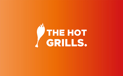 The hot grills logo concept & branding. branding creative design illustrations inspiration logo photoshop posters typography ui ux