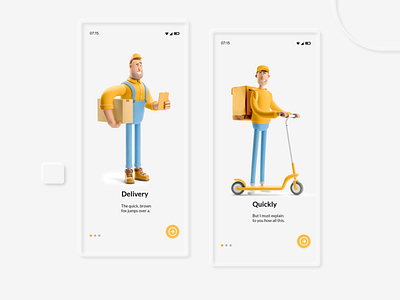 Onboarding Delivery App Design (3d illustrations) 3d animation 3ddesign 3dillustration adobexd animation appdesign delivery app illustration interaction design onboarding ui prototype ui design uidesign user experience user interface design userinterface uxdesign webdesign webdesigner