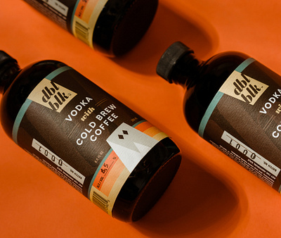 Cold Brew Cocktail Packaging - DBL BLK booze branding cocktail coffee denver design label logo package package design packaging packing spirits