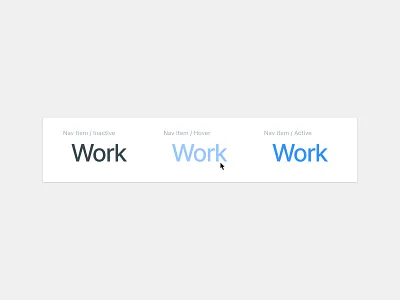 Nav Item States app app design branding design design system typography ui uiux web