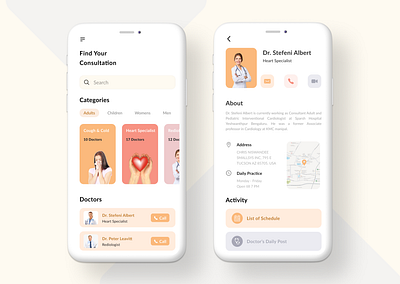 Consulting App app appointment consulting design doctor icon minimal ui ux