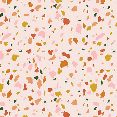 tutti fruity terrazzo autumn colorful creative design design fabric fabric design fabric pattern illustration pattern pattern design procreate terrazzo wallpaper