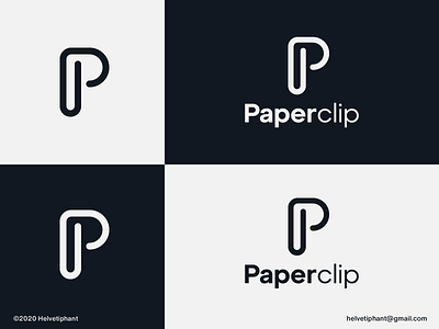 Paperclip - logo concept brand design brand designer branding creative logo designideas designinspiration icon logo logo design logo design concept logo designer logomark logotype mark minimalist logo p letter logo paperclip typography