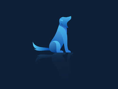 Dog ai blue design dog graphic design illustrator