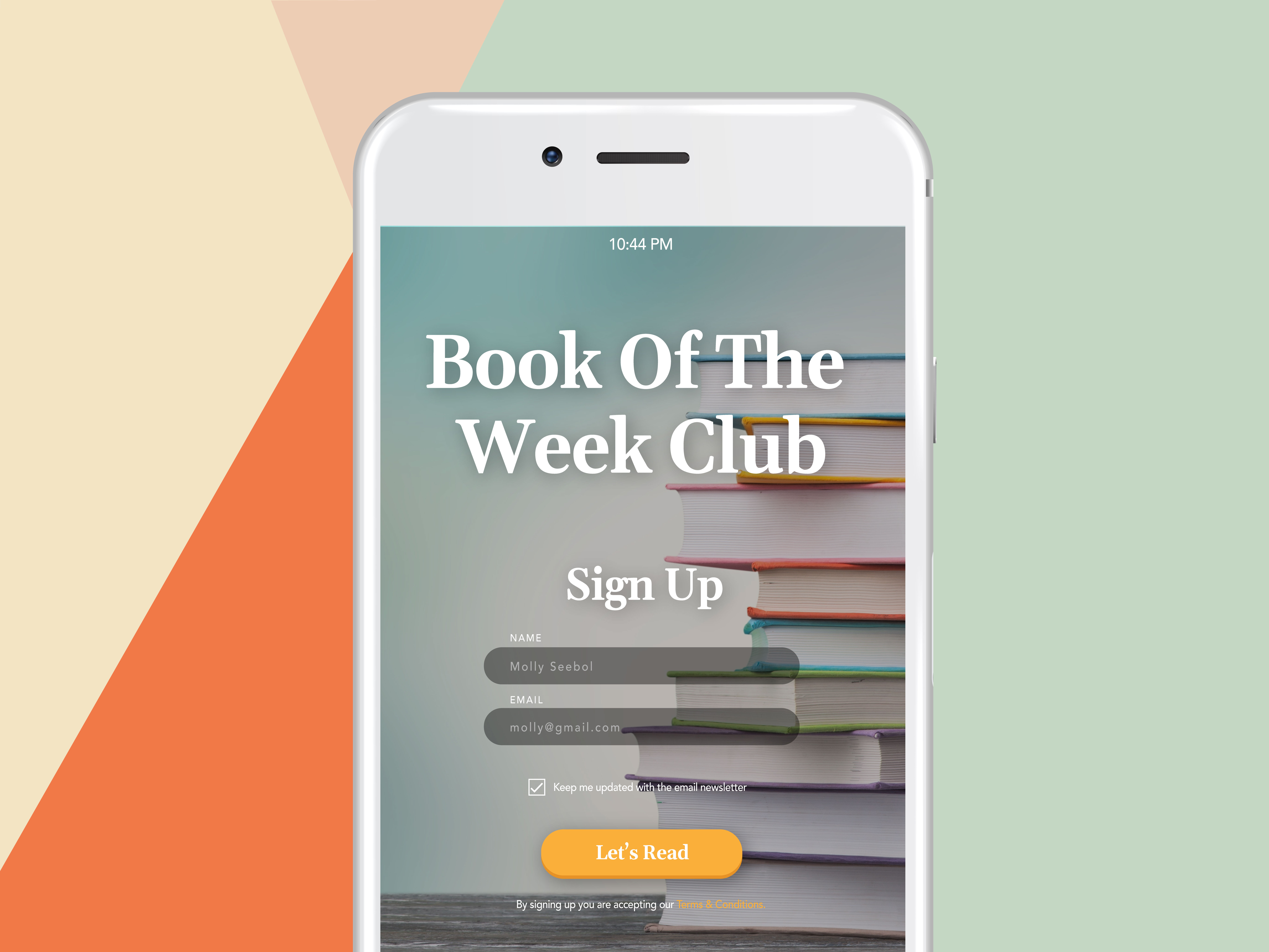 Example of Daily UI - Sign Up Form