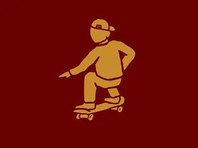 Cruisin' block print cruise ollie skate skateboard subtractive