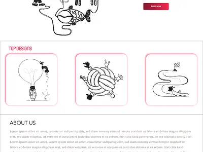 Clothier Landing Page design illustration illustrator ui uiux uiux design webdesign