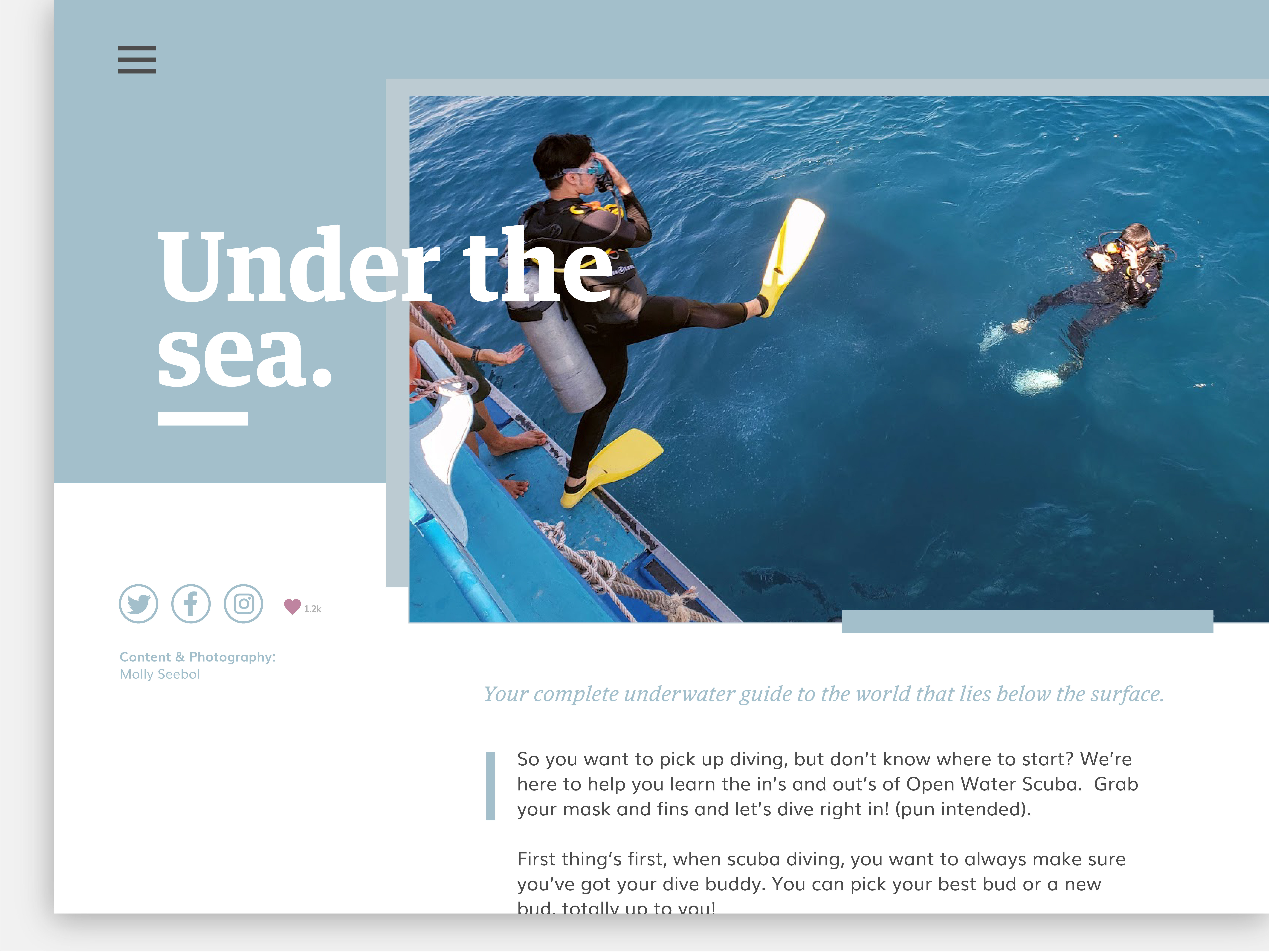 Example of Daily UI - Blog Post