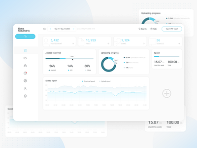 Data Solutions Dashboard Design dashboard dashboard design dashboard ui data storage design figma ui ui ux ux