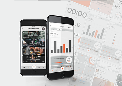 Fitness app UX UI mobile app design mockup app design epidot designs illustration interactiondesign nauman khokhar ux case study ux concept ux design ux designer ux freelnacer