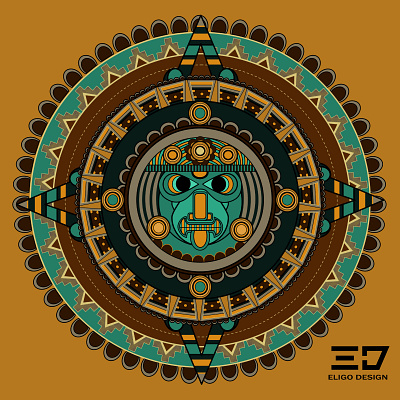 Aztec and Mayan Design affinity designer aztec chocolate ethno ethno design gecko illustration lizard mayan mesoamerican quetzelcoatl snake tribal tribal design tshirt tshirt design turtle vector art vector design xocolatl