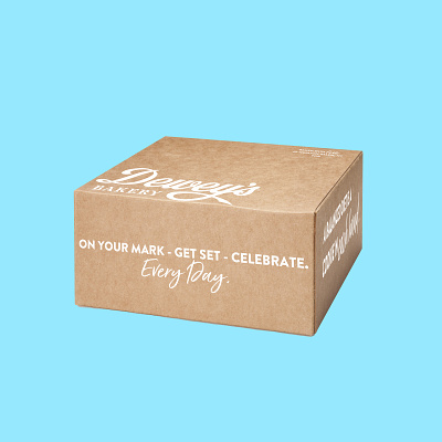 Dewey's Everyday Shipping Box - Outside bakery design food mailer mailer design packaging packaging design shipper shipper design shipping shipping design specialty food