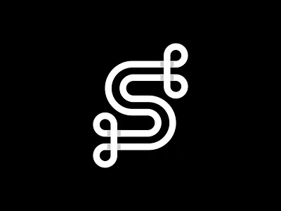 Letter S Logo alphabet creative design letter letters line logo modern monogram monoline s simple