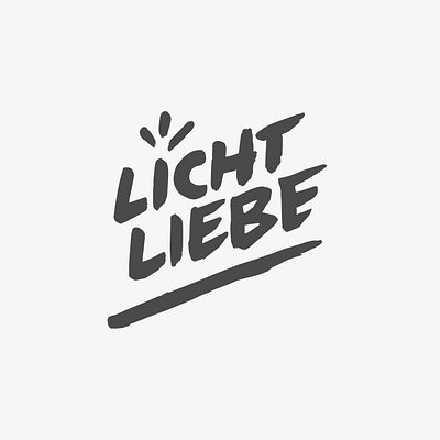 Lichtliebe Logo brushed lighting logo logo design logodesign logos logotype mark script symbol