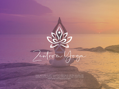 Yoga Logo Design branding design flat graphic design icon illustrator logo logo design minimal vector