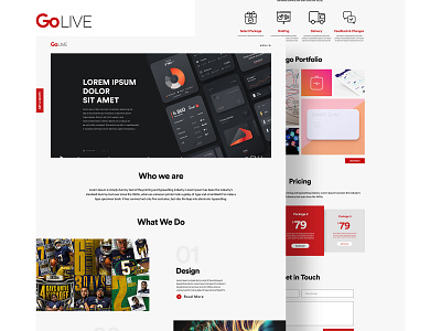 GoLive Website agency corporate design digital digital agency landing page landing page design ui ui ux ui design uidesign ux ux design web web design website website concept website design