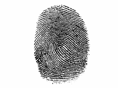 Music DNA fingerprint black fingerprints illustration music