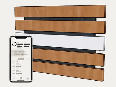 Aegle Scale app design iot prototype smart scale ui ux