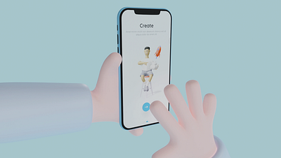 3D Still hand Gesture 3d 3d animation 3d art 3d artist blender blender 3d cinema4d minimal ui ux