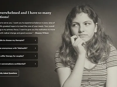 Frequently Asked Questions Section branding design faq frequently asked questions graphic design homepage section typography ui ux web web design web development