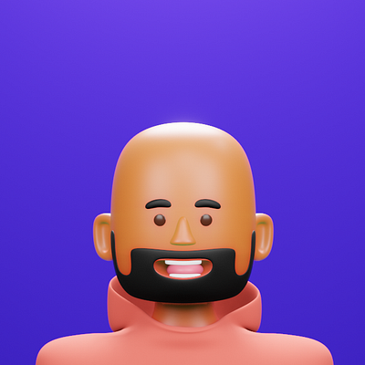 3D self-portrait 3d 3d art 3dcartoon 3dmodeling avatar blender blender3d design