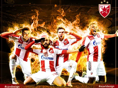 Red Star poster design graphic poster red star redesign scartdesign