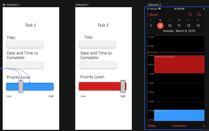 Example of To Do List App Concept
