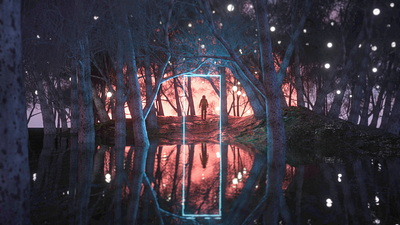 External 3d art book cover illustration