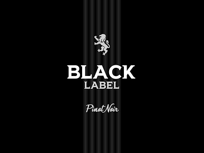 30DaysofLogos Challenge Day 13 - Wine Brand 30daysoflogos black label brand branding design label logo pinot noir wine wine bottle