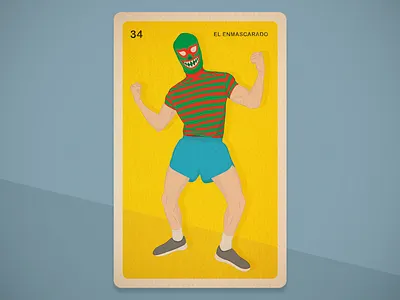 The Masked cards color drawing illustration illustrator mexico photoshop portrait