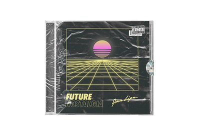 Future Nostalgia - Dua Lipa Album Cover album album cover disc dua lipa future nostalgia illustration illustrator mockup photoshop