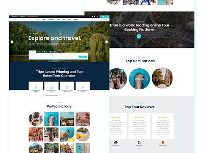 Travel UI Template agency app landing business clean creative design marketing minimal travel turism ui