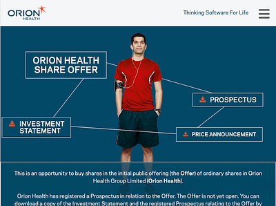 Orion Health IPO parallax