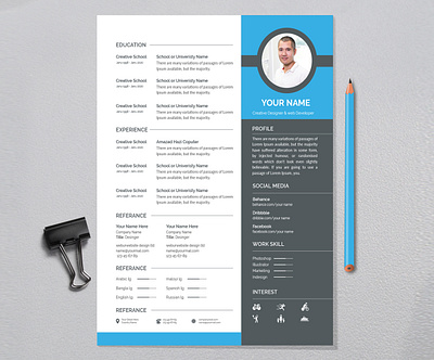 Creative Resume Design clean cv clean design clean resume corporate resume cv cv design cv resume cv resume template resume resume template